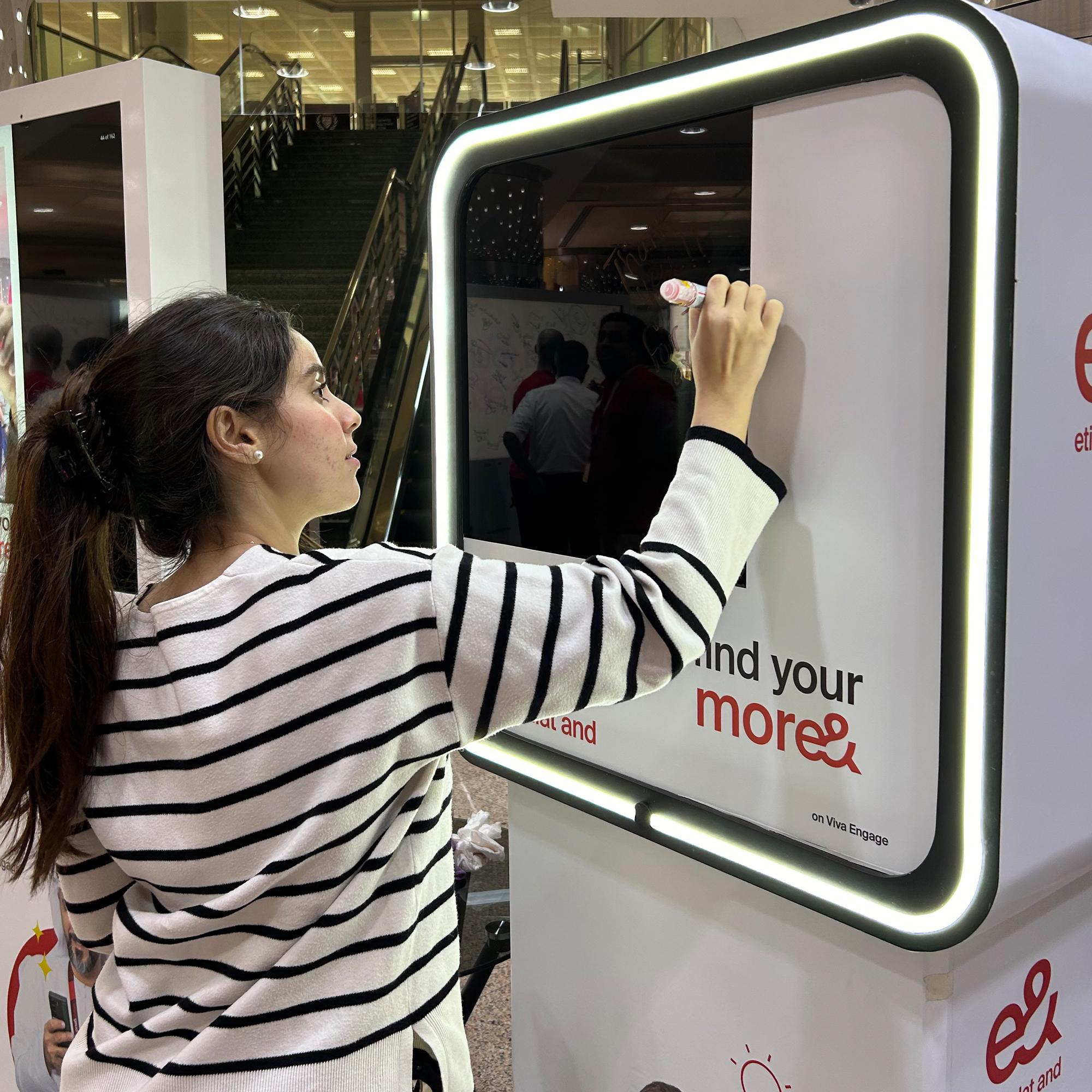 CAPTION CAM DUBAI: GUESTS CREATE REAL-TIME BRANDED VIDEOS! DRAW, WRITE & SHARE INSTANTLY. PERFECT FOR EVENTS & ACTIVATIONS. BOOK THIS VIRAL EXPERIENCE NOW!"